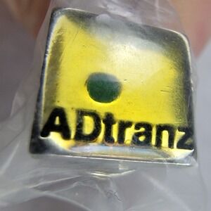 Vintage ADtranz Rail Transport Corporate Logo Lapel Pin Tie Tack